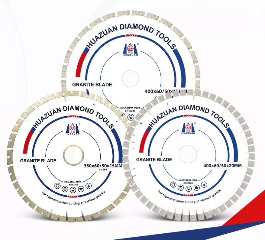 "An array of diamond tools including saw blades and grinding wheels, showcasing their precision and cutting power."